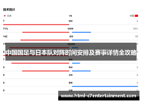 中国国足与日本队对阵时间安排及赛事详情全攻略